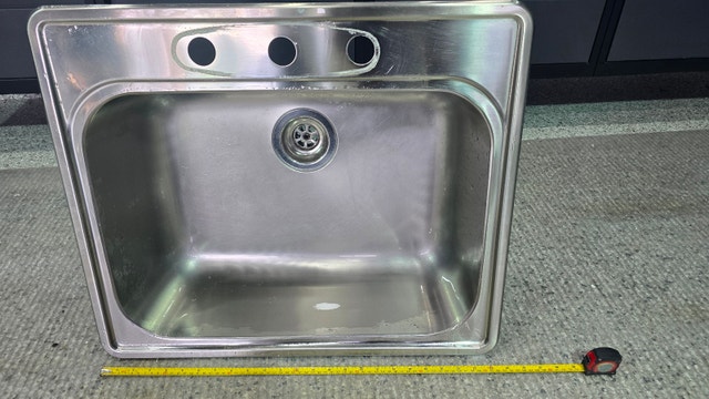 25" Blanco stainless steel single bowl drop-in laundry sink