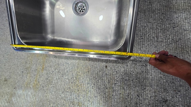 25" Blanco stainless steel single bowl drop-in laundry sink - photo 2