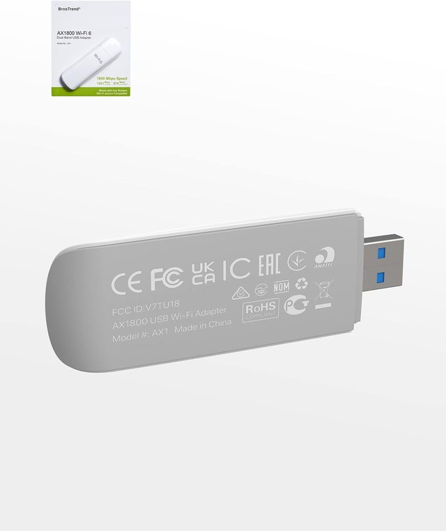 BrosTrend AX1800Mbps WiFi 6 Adapter, USB WiFi - photo 2