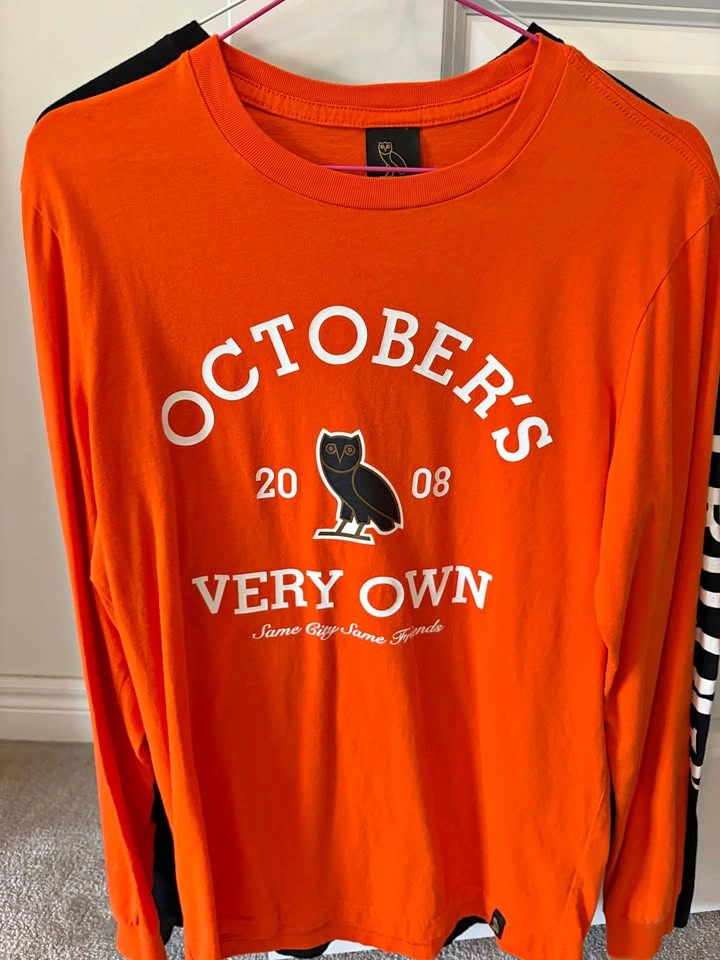 OVO October’s Very Own orange Collegiate long sleeve