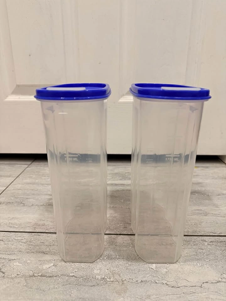 Set of 2 Tupperware Modular Mates Oval Containers - 2.4 L