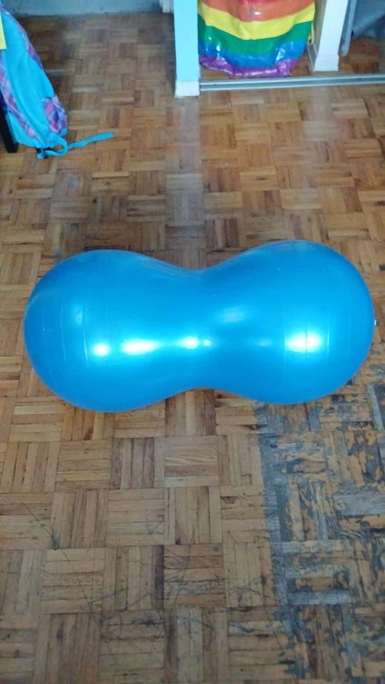 Blue Peanut Exercise Ball