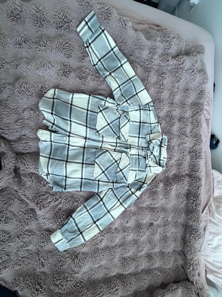 Zara Girls’ Plaid Flannel Shirt – Size 13–14 Years (164 cm) - photo 4