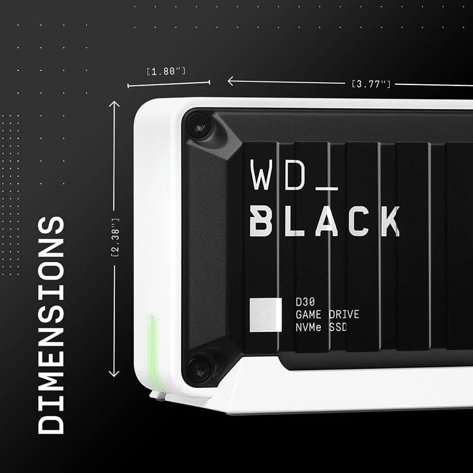 Western Digital D30 Game Drive SSD- 2TB - Black - photo 4