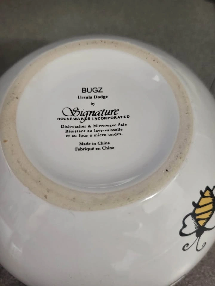 3 Vintage Bugz Ursula Dodge Signature House Wares INC. Bowl set - photo 3