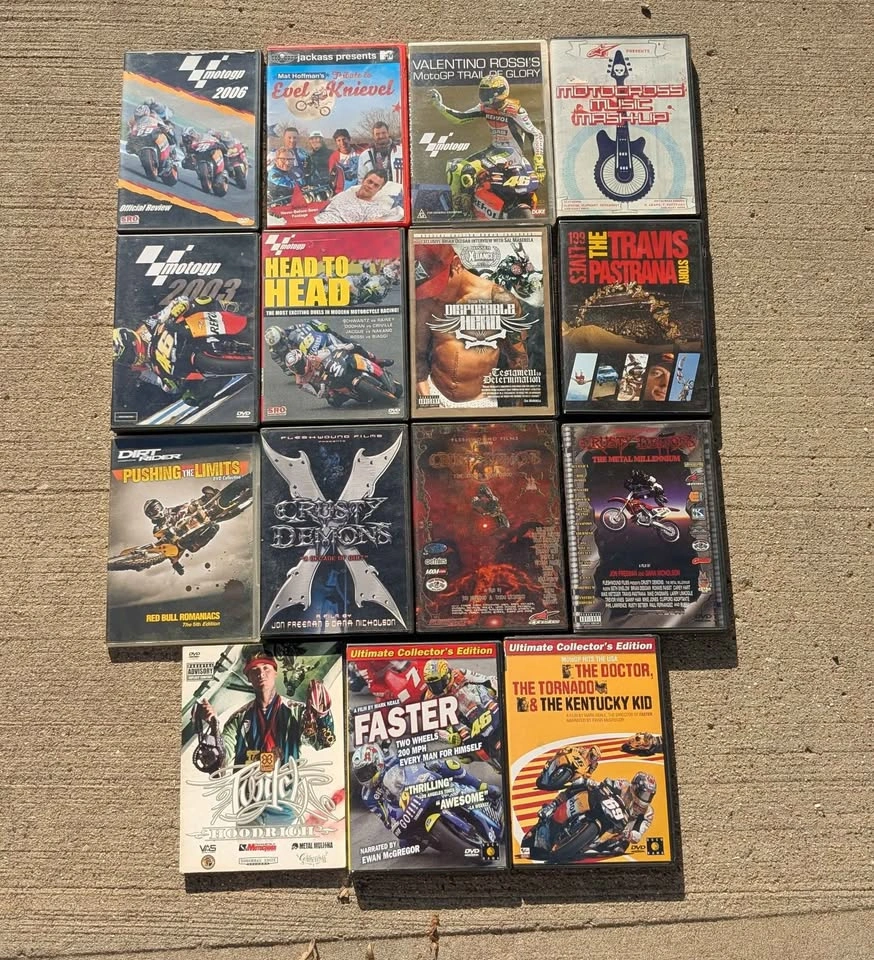 Motocross and moto GP DVD lot 15pc