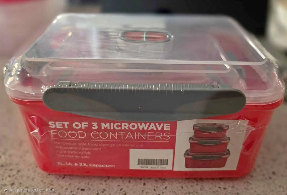 Set of 3 Microwave Food Containers