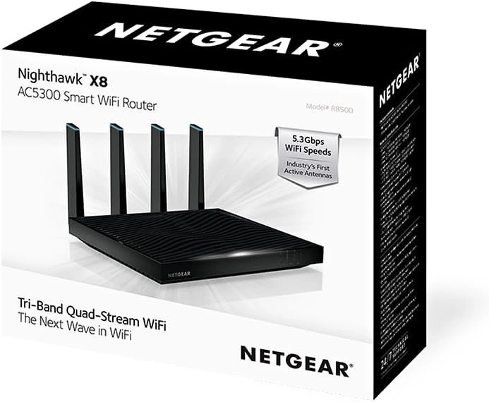 NETGEAR Nighthawk X8 AC5300 Tri-Band Quad-Stream WiFi Router