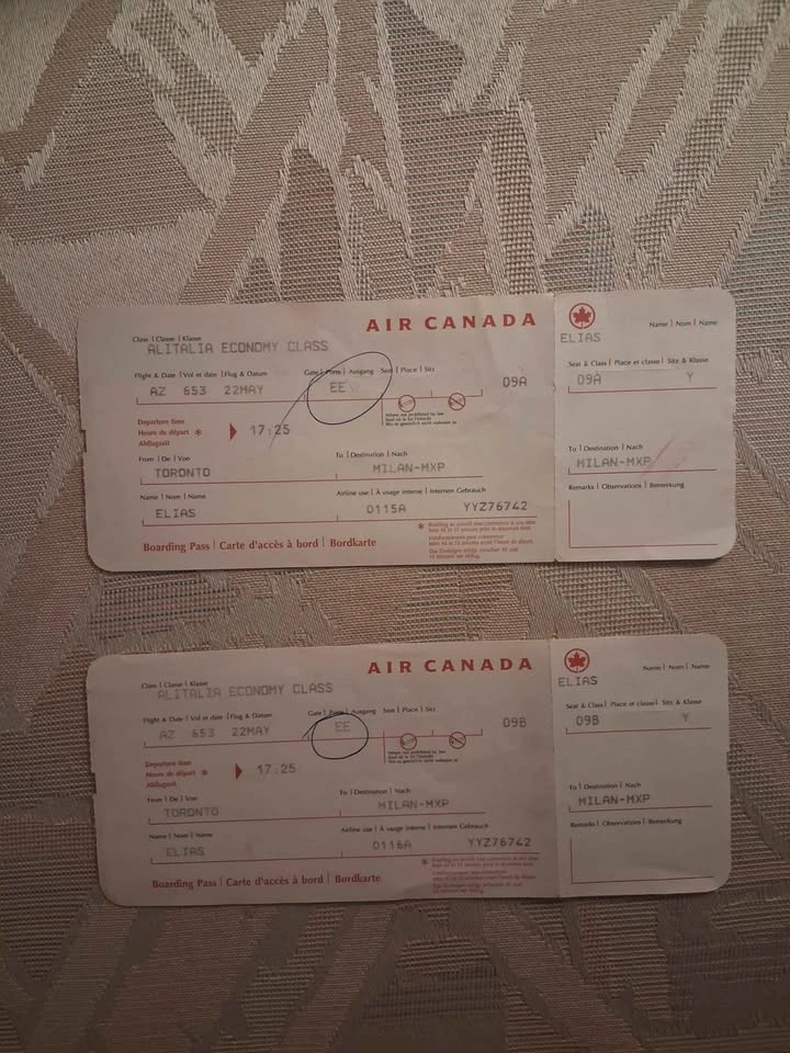 Vintage 1999 Air Canada / Star Alliance boarding passes - photo 2