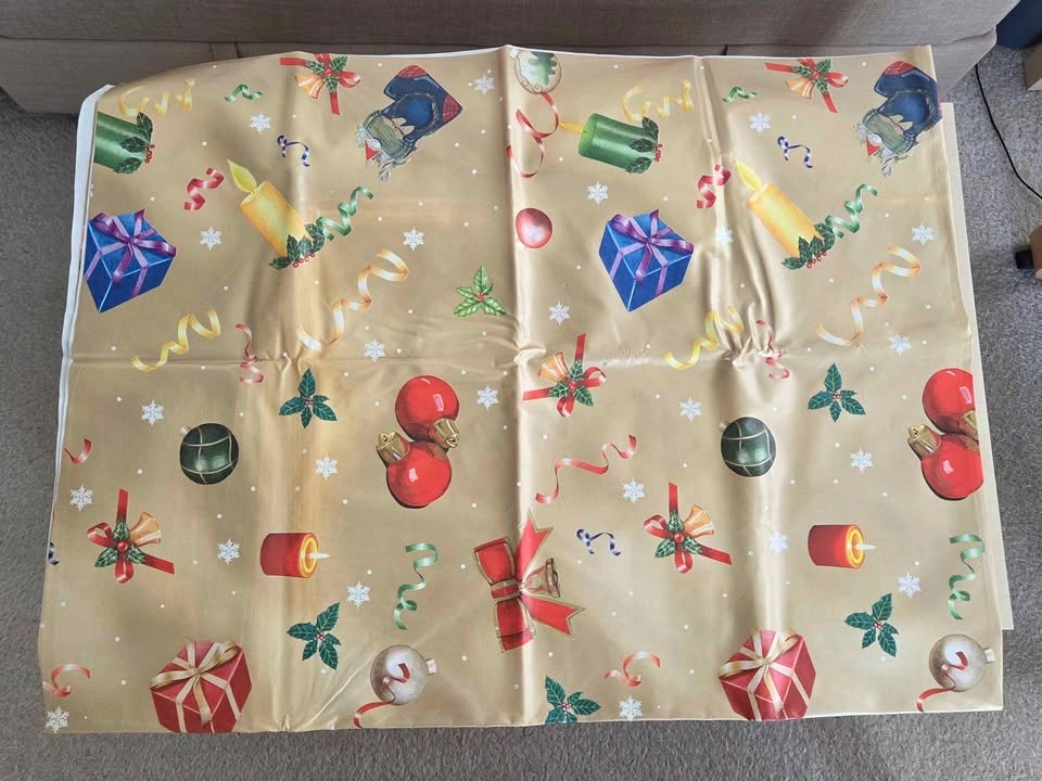 Gold Holiday Rectangular Tablecloth - photo 2