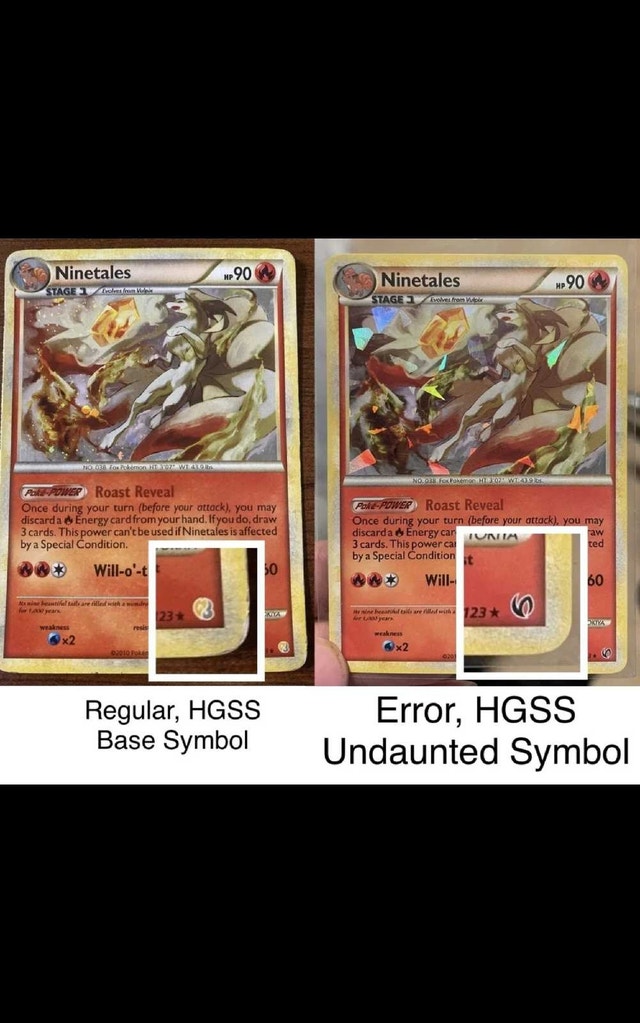 2010 Ninetales 7/123 Cracked Ice Pokemon (SYMBOL ERROR) - photo 3