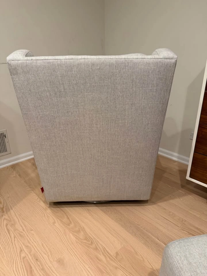 Crate&kids Monte/Milo Grey Nursery Swivel Glider & Ottoman - photo 4