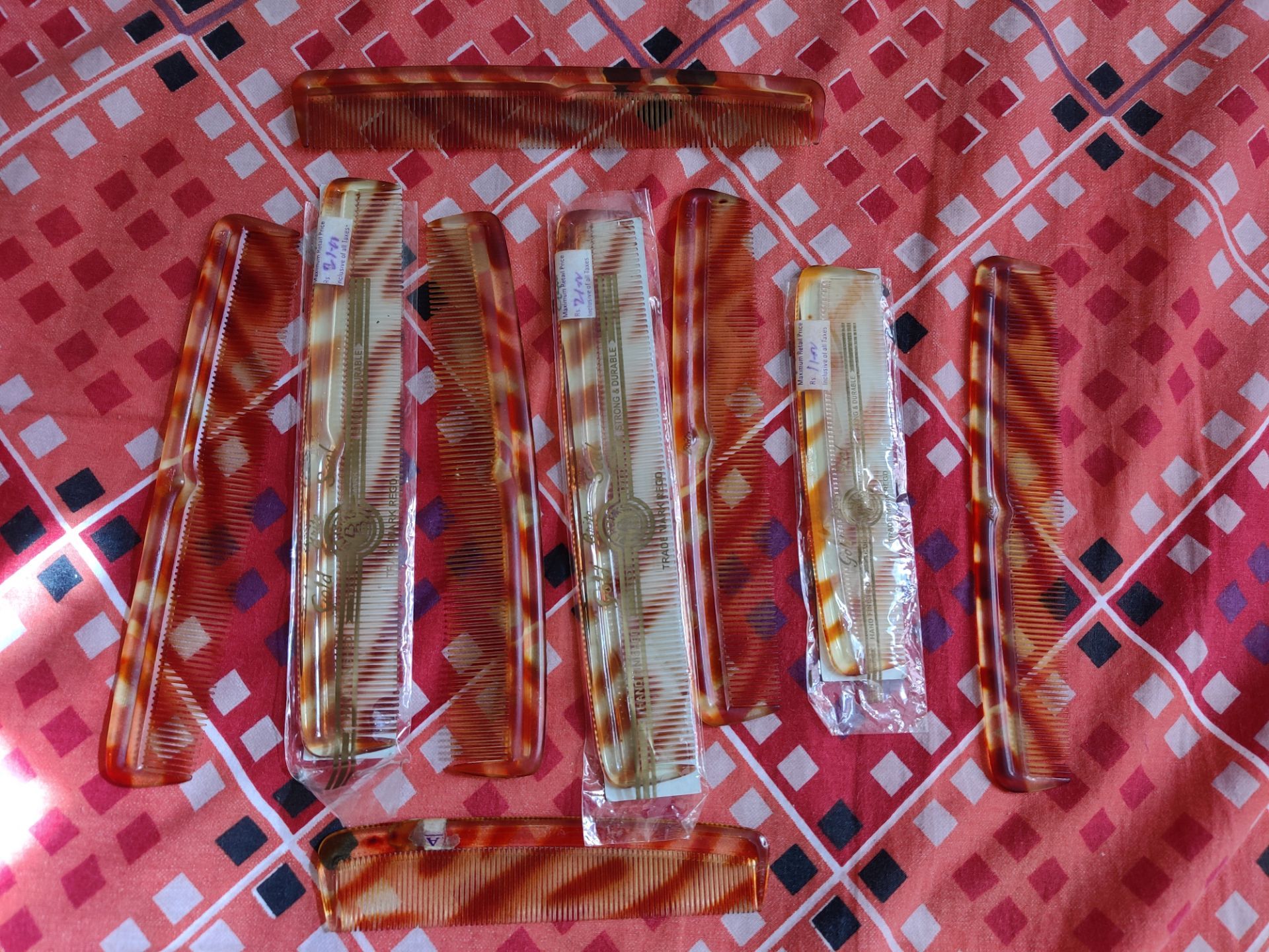 Quality Plastics Tortoise Shell Hair Combs Set - photo 2