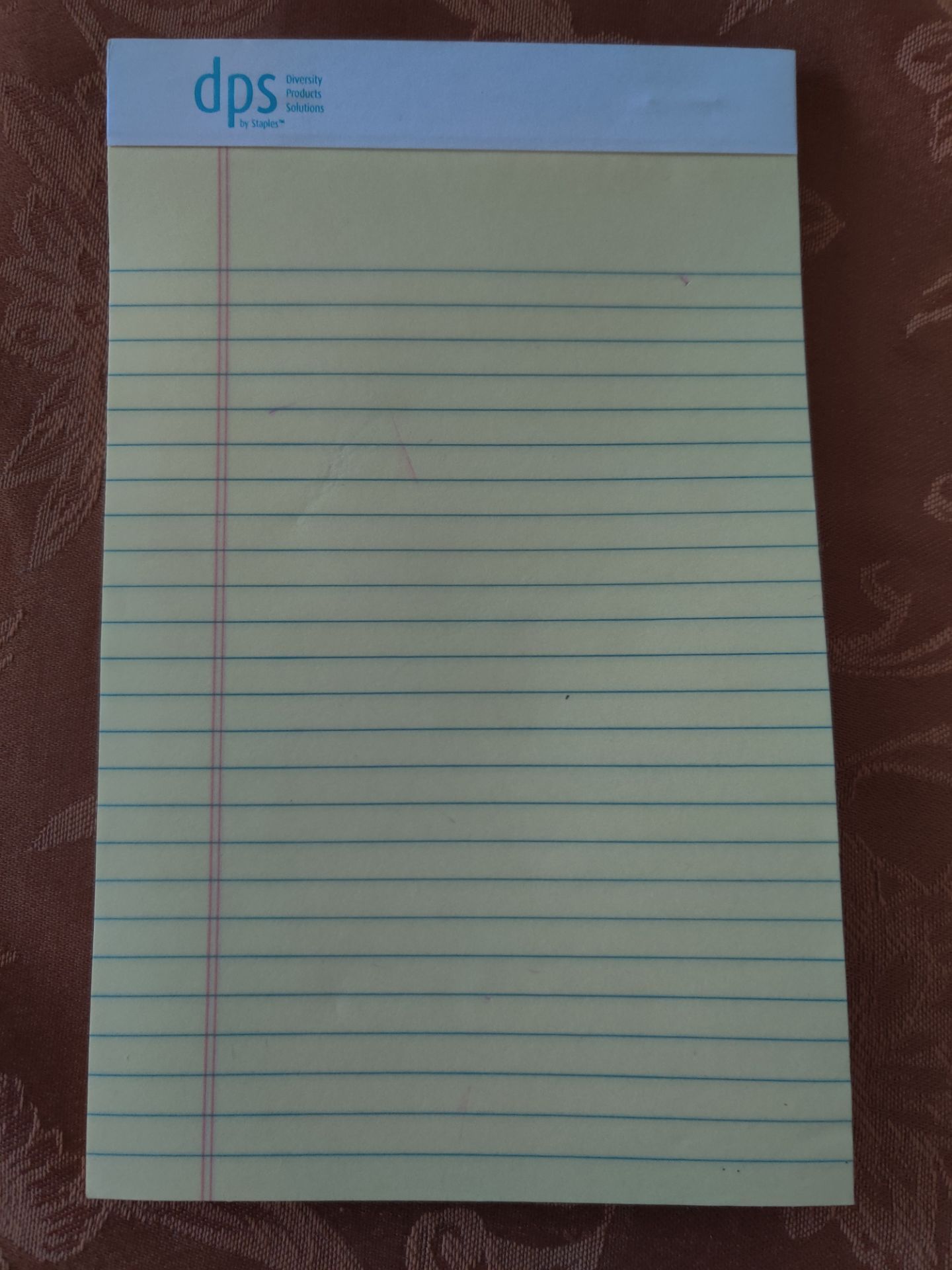 Multiple Staples DPS Lined Writing Pad