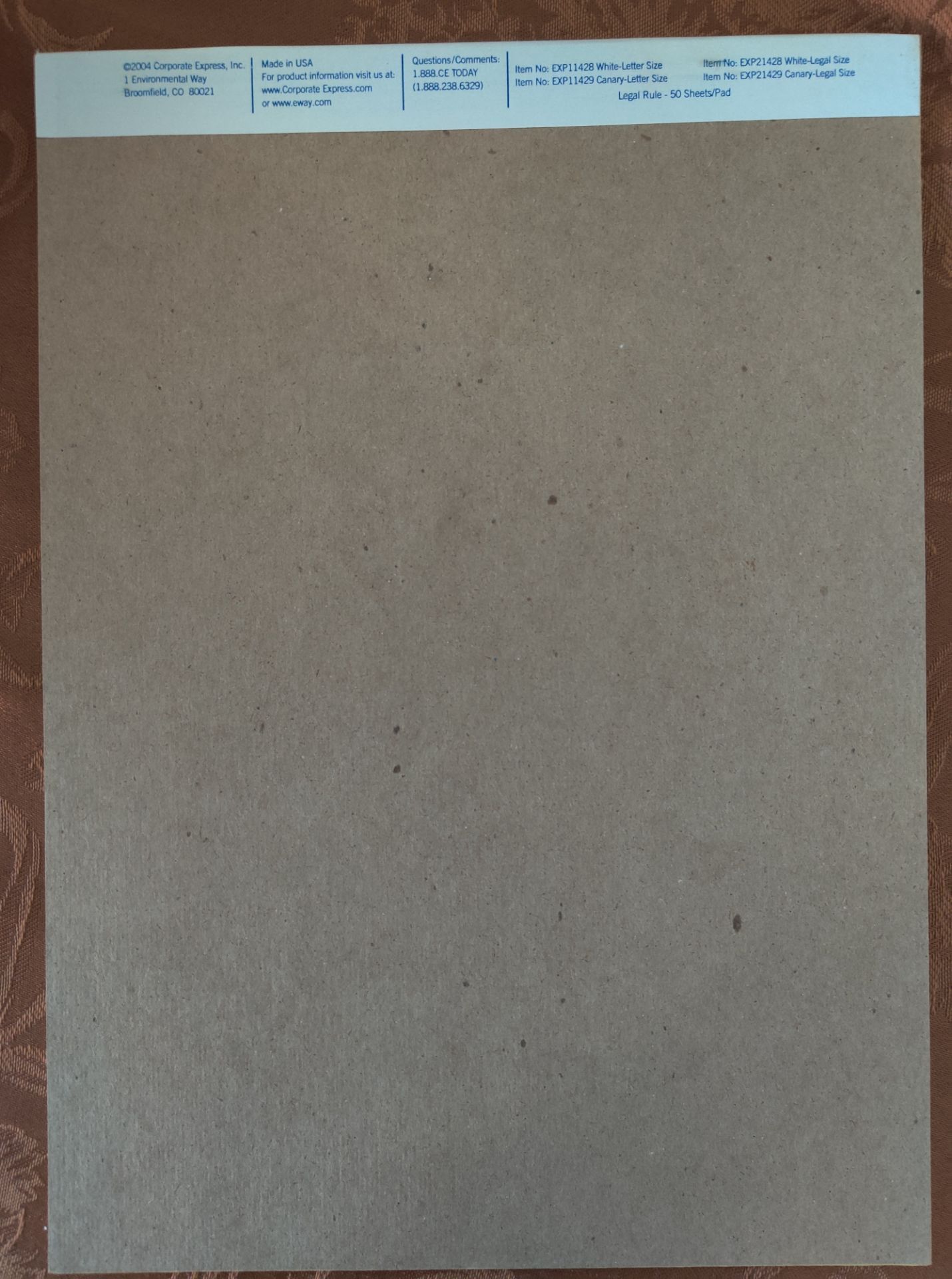 Legal Size EXP Lined Writing Pads - photo 3