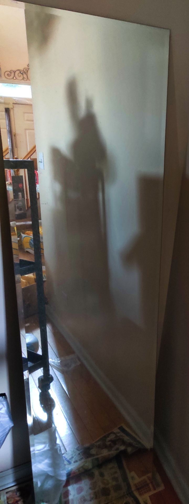 Large Frameless Full-Length Wall Mirror