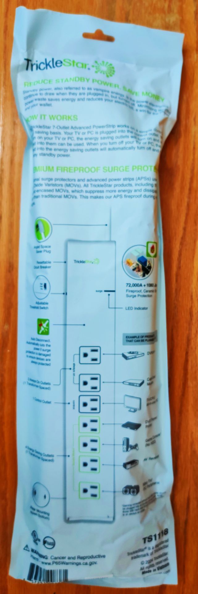NEW TrickleStar 7-Outlet Advanced Power Strip - photo 3