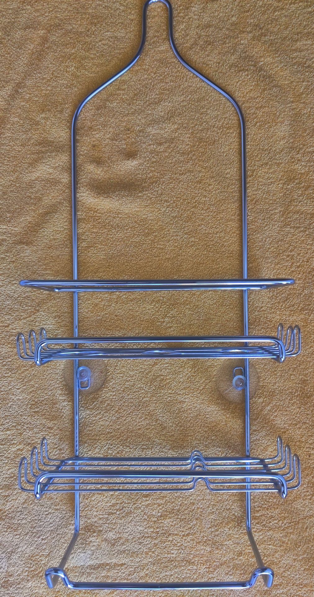 NEW Chrome Over-the-Door Shower Caddy