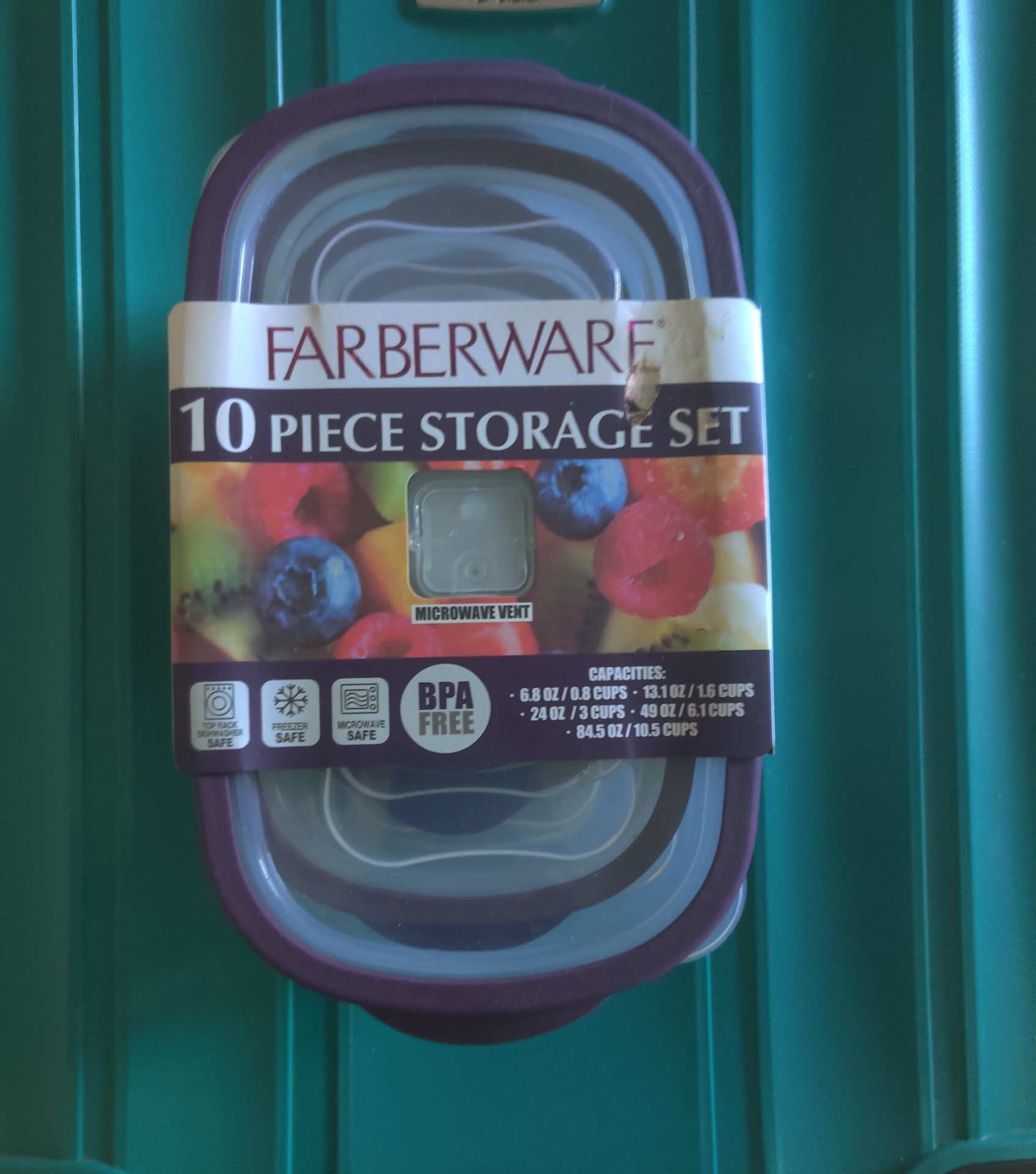 NEW Farberware 10-Piece Plastic Storage Set - photo 2