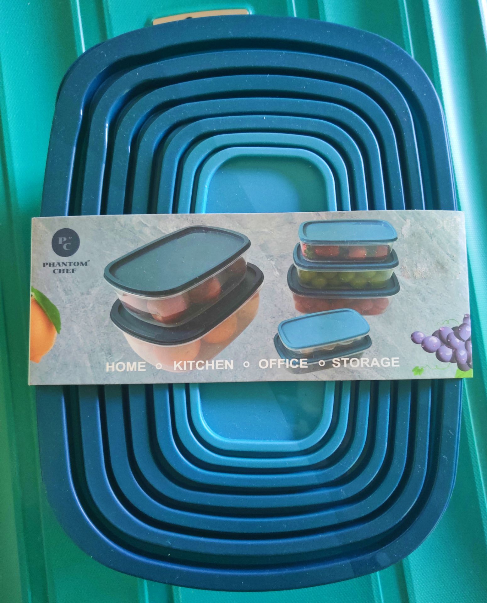 NEW Phantom Chef Nesting Food Storage Container Set