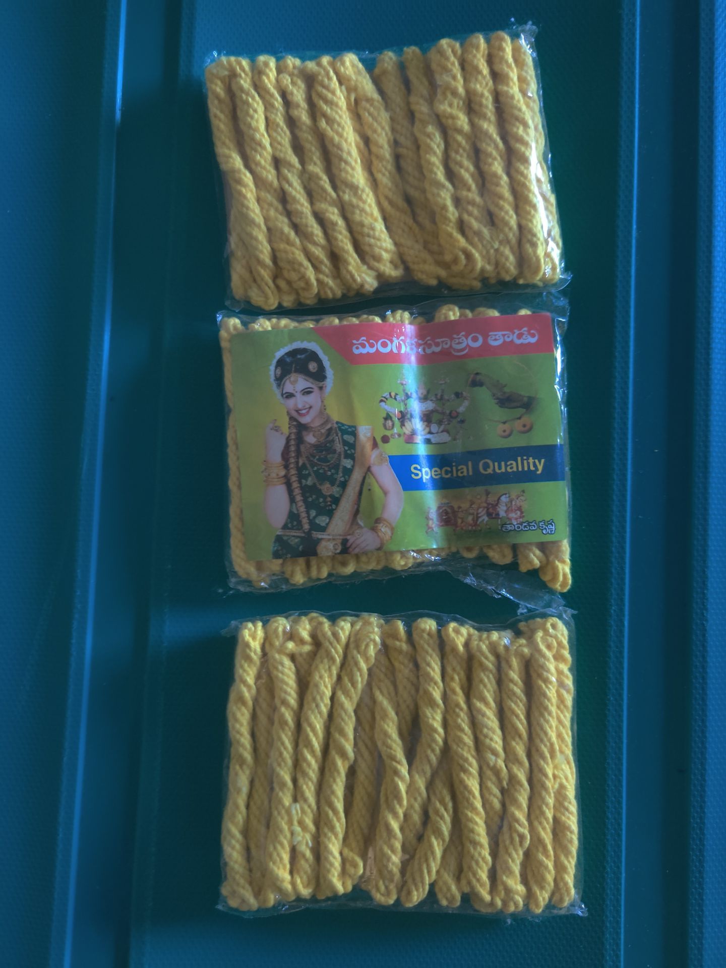 NEW Mangalsutra Thread Yellow Cotton Cord Pack - photo 2