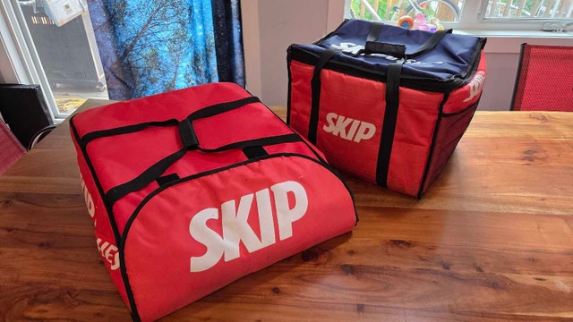 Set of Skip the Dishes Insulated Delivery Bags