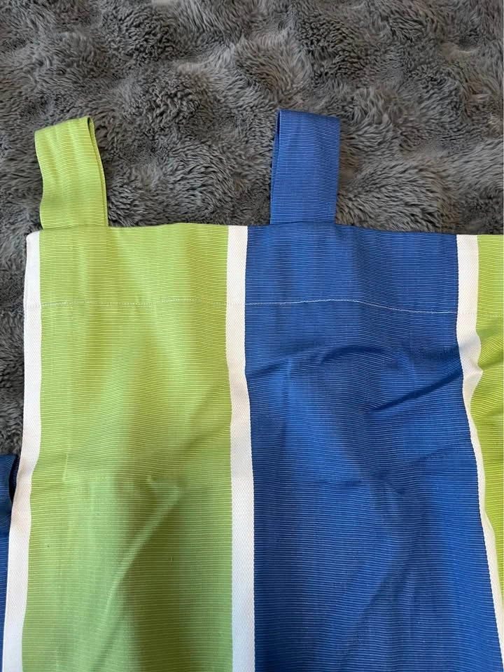 Nautical Sailboat and Striped Tab Top Curtains - photo 3