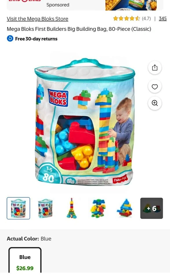 Toddler toys - Mega Blocks - Lego Builder - 2 sets included
