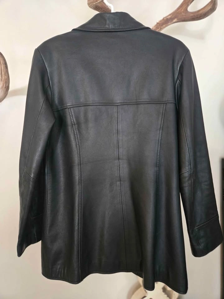 Genuine leather women's blazer - photo 2