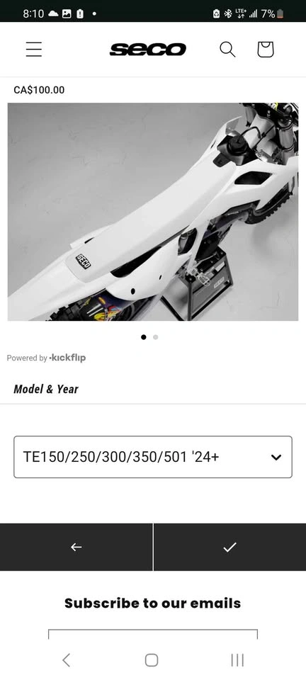Seco seat cover for 2024+ Husqvarna - photo 4