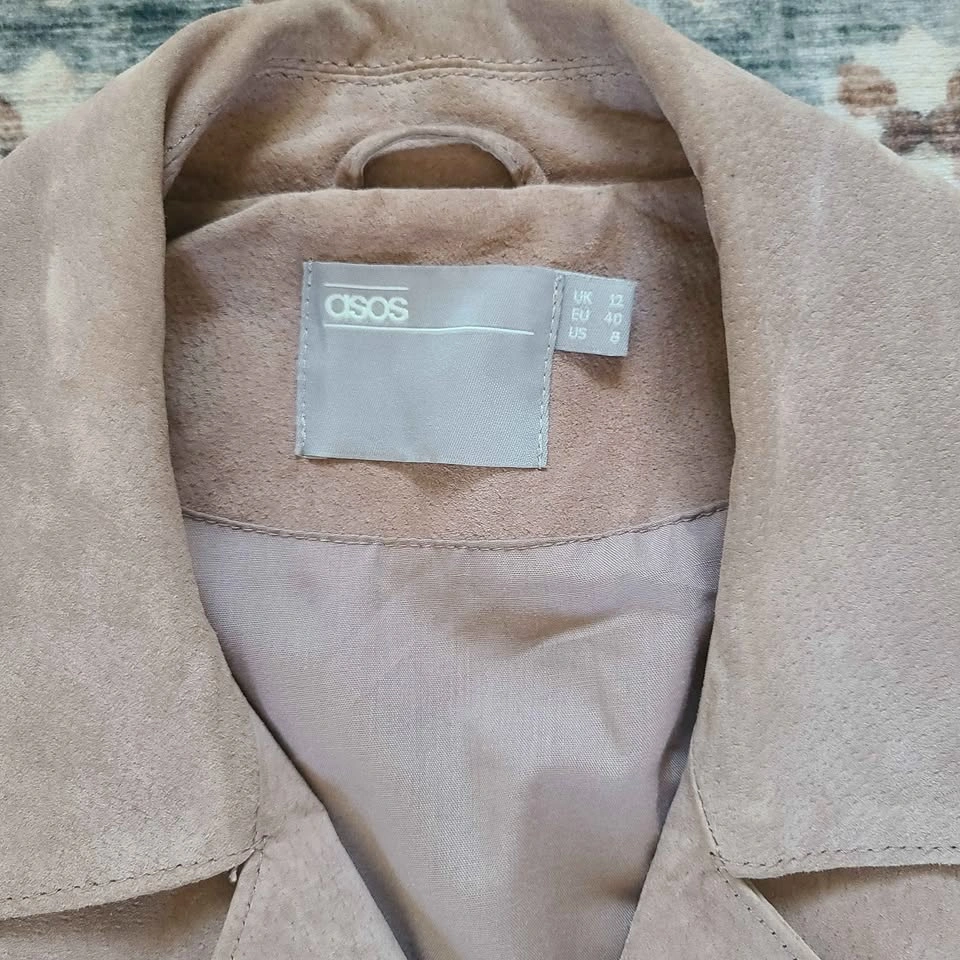 ASOS size 8 tan suede jacket - photo 2