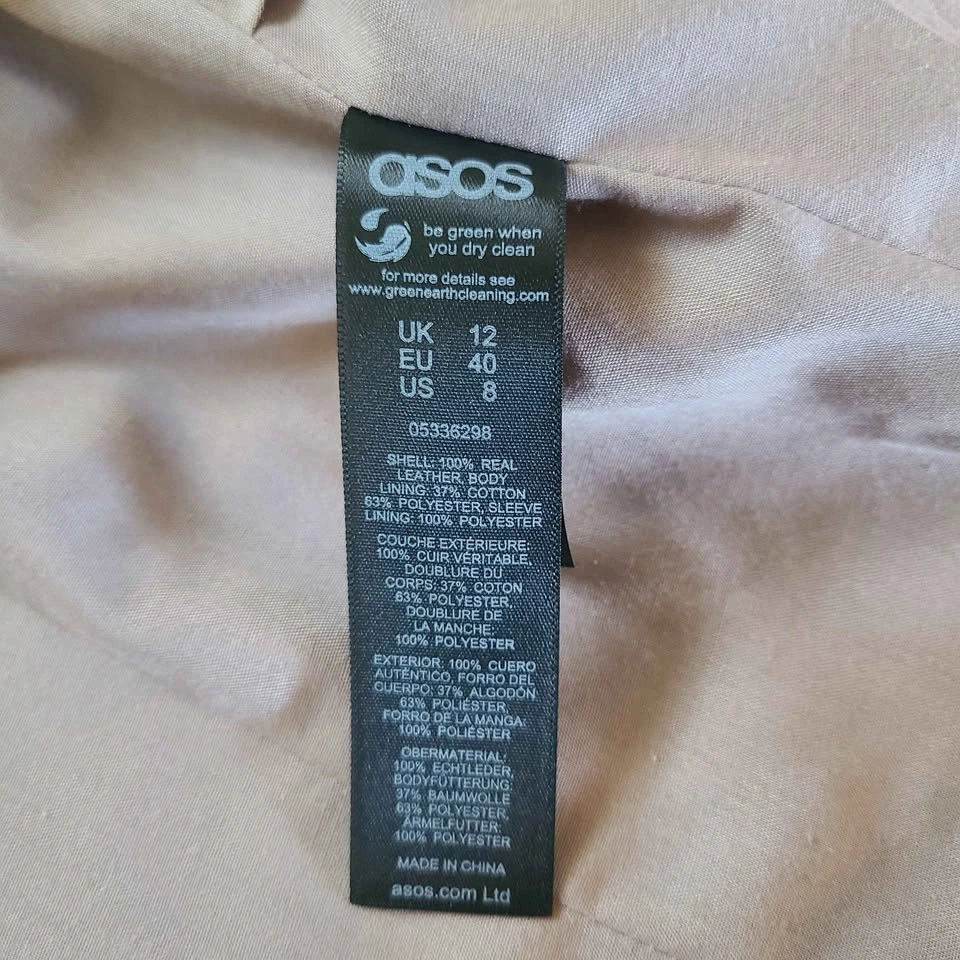 ASOS size 8 tan suede jacket - photo 4
