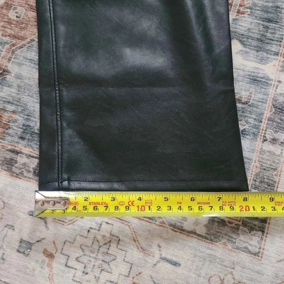 High rise OG Loose faux leather pants sz 8 petite - photo 5