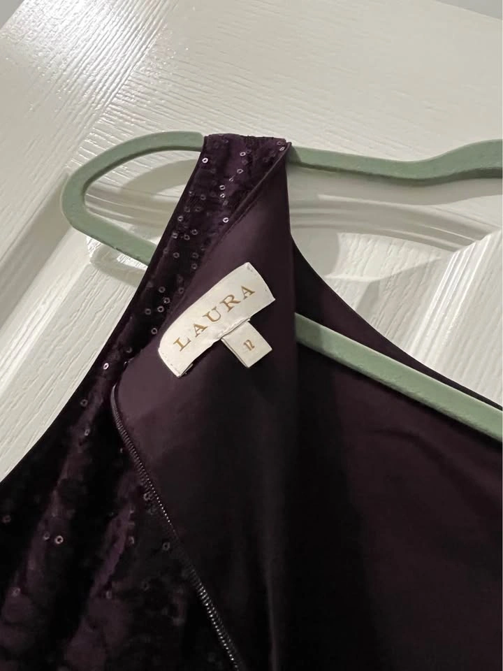 Purple sleeveless sequin jumper size 12 from Laura - photo 2