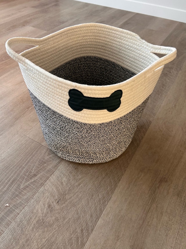 Dog Toy Storage Basket