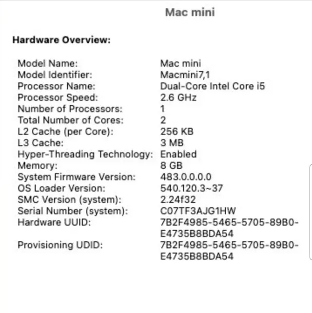 Apple Mac Mini 8gb 1tb storage MacOS Monterey image indicator(7)