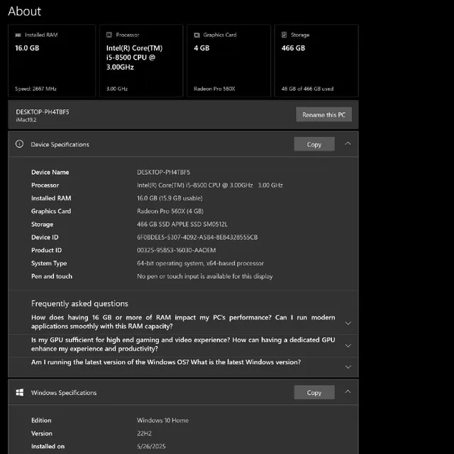 Apple iMac 2019 Retina 4K, macOS + Windows image indicator(6)