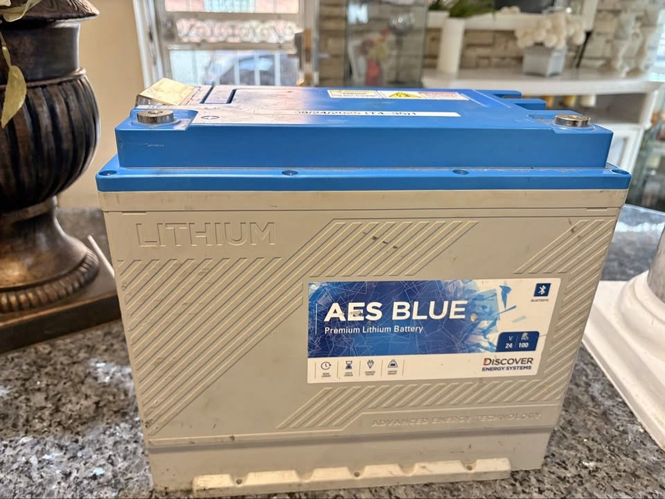 Discover AES BLUE 24V 100Ah LiFePO4 Lithium Battery - Bluetooth