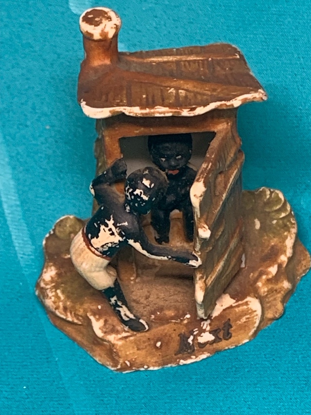 Vintage Porcelain Outhouse Figurine