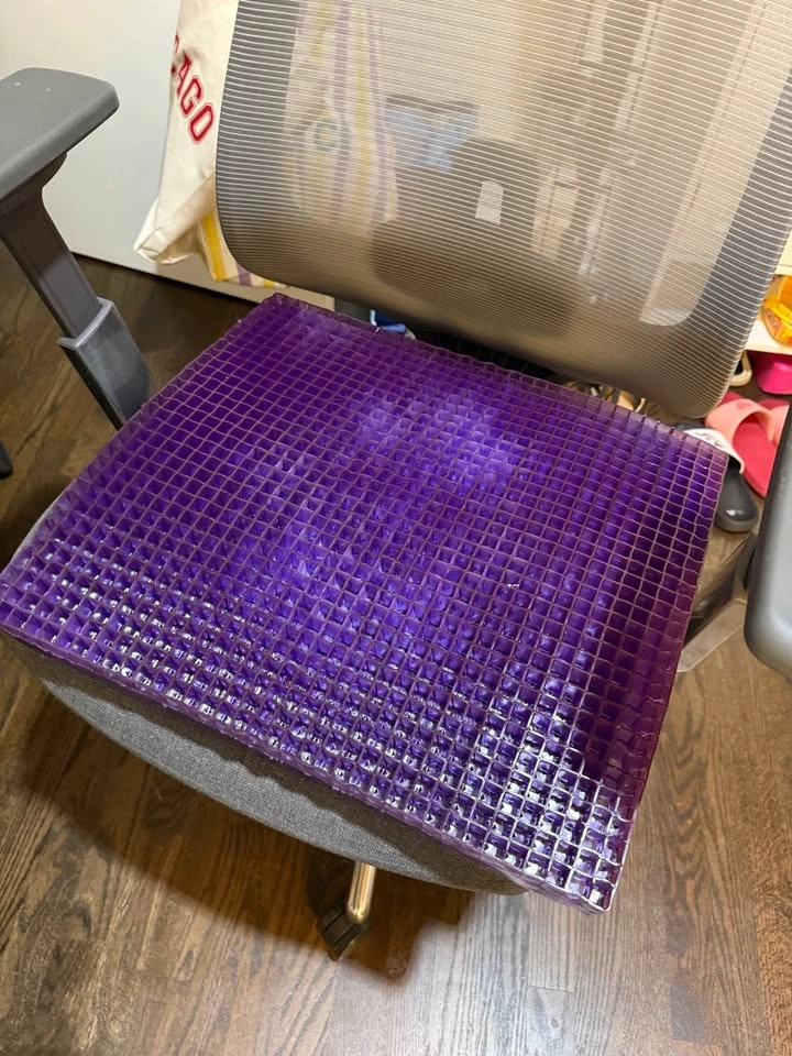 Purple Double Seat Cushion for Office Chair or Car - photo 3