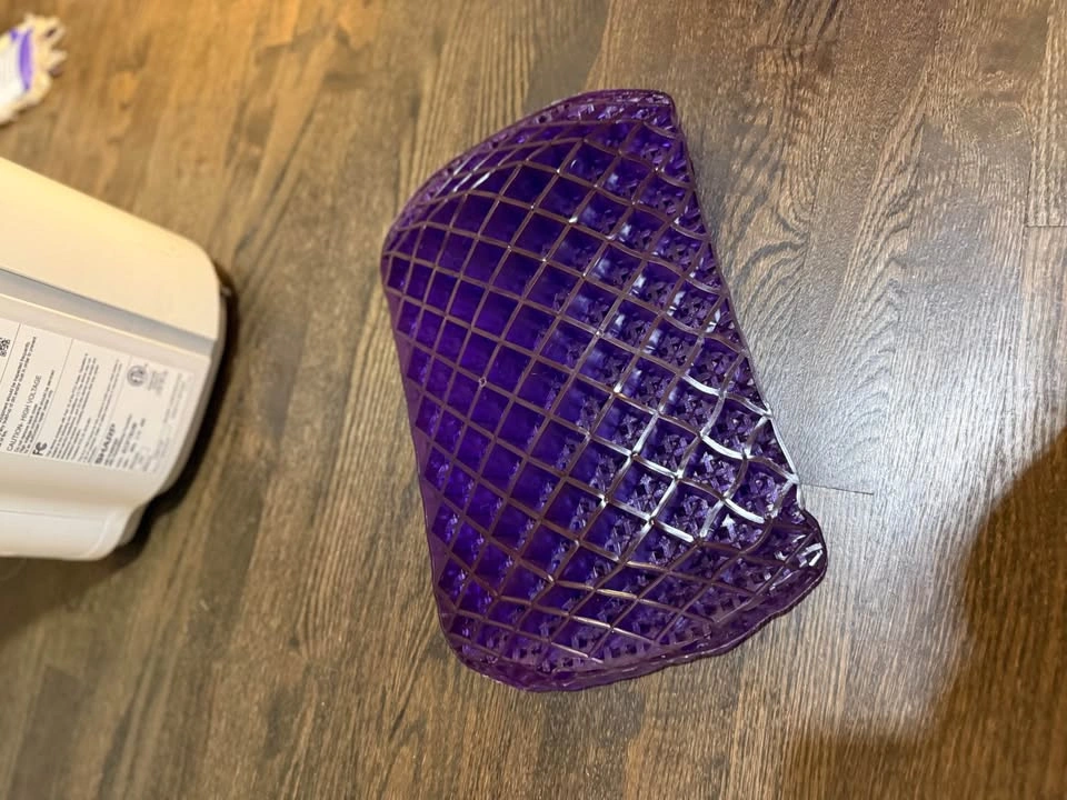 Purple Lumbar Back Support Cushion for Chair or Car - photo 3