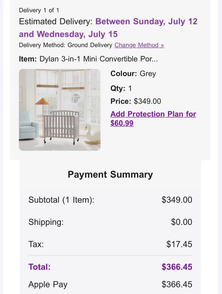 OPEN BOX daVinci Dylan 3-in-1 Mini Convertible Portable Crib - photo 2