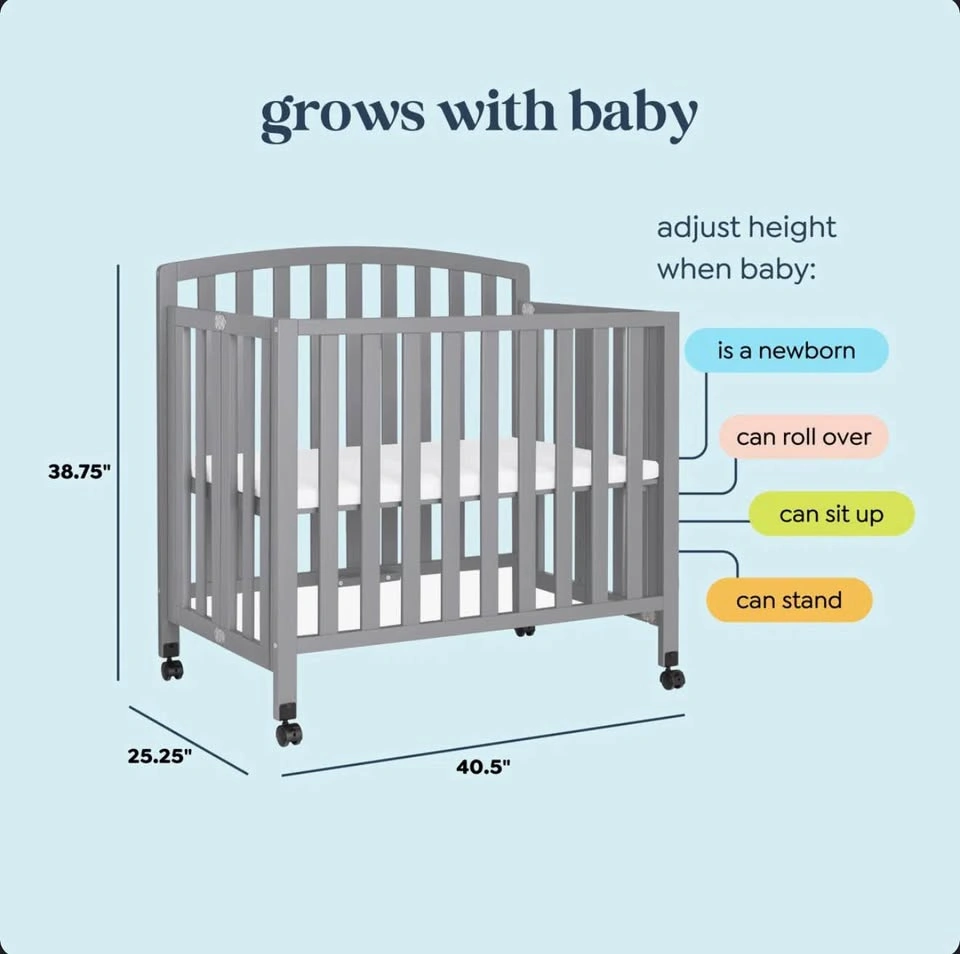 OPEN BOX daVinci Dylan 3-in-1 Mini Convertible Portable Crib - photo 3