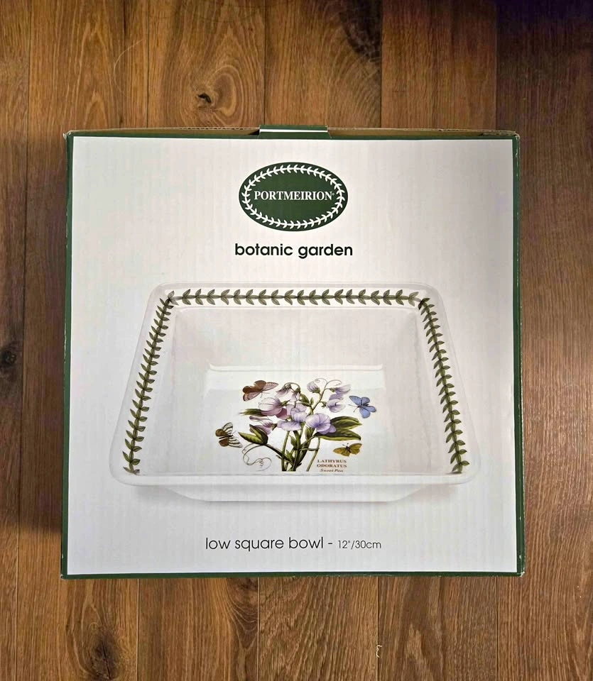 Portmeirion Botanic Garden Square Bowl - 12"/30cm