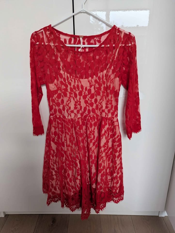 Free People Floral Mesh Lace Dress size 2 - photo 2