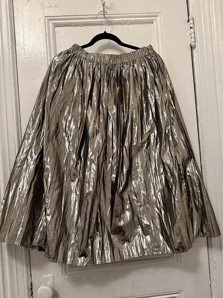 Gap Metallic Pleated Midi Skirt. Women’s Size S. Pickup in Park