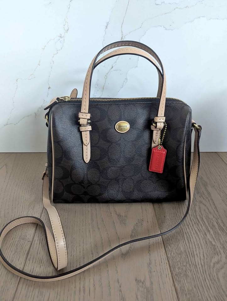 Coach Boston leather crossbody