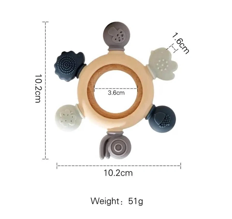 Silicone Baby Ring Teether