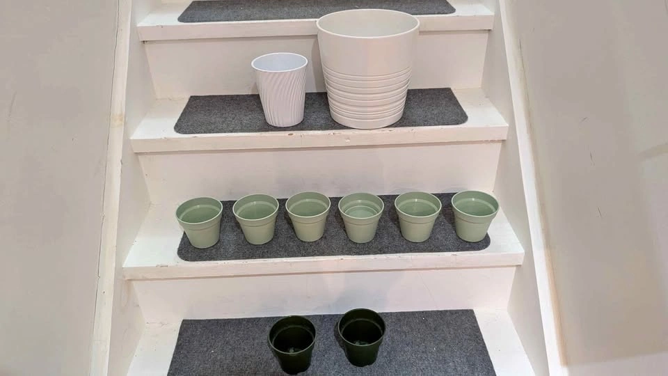 Pots/planters and IKEA scissors for herbs