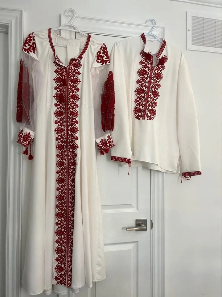 Couple Vyshyvanka (Embroidered Dress and Shirt)